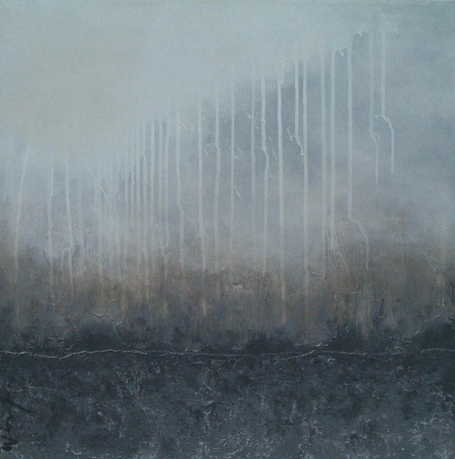 LONG MISTY DAY - 
Mixed Media on Canvas
24"x24"

