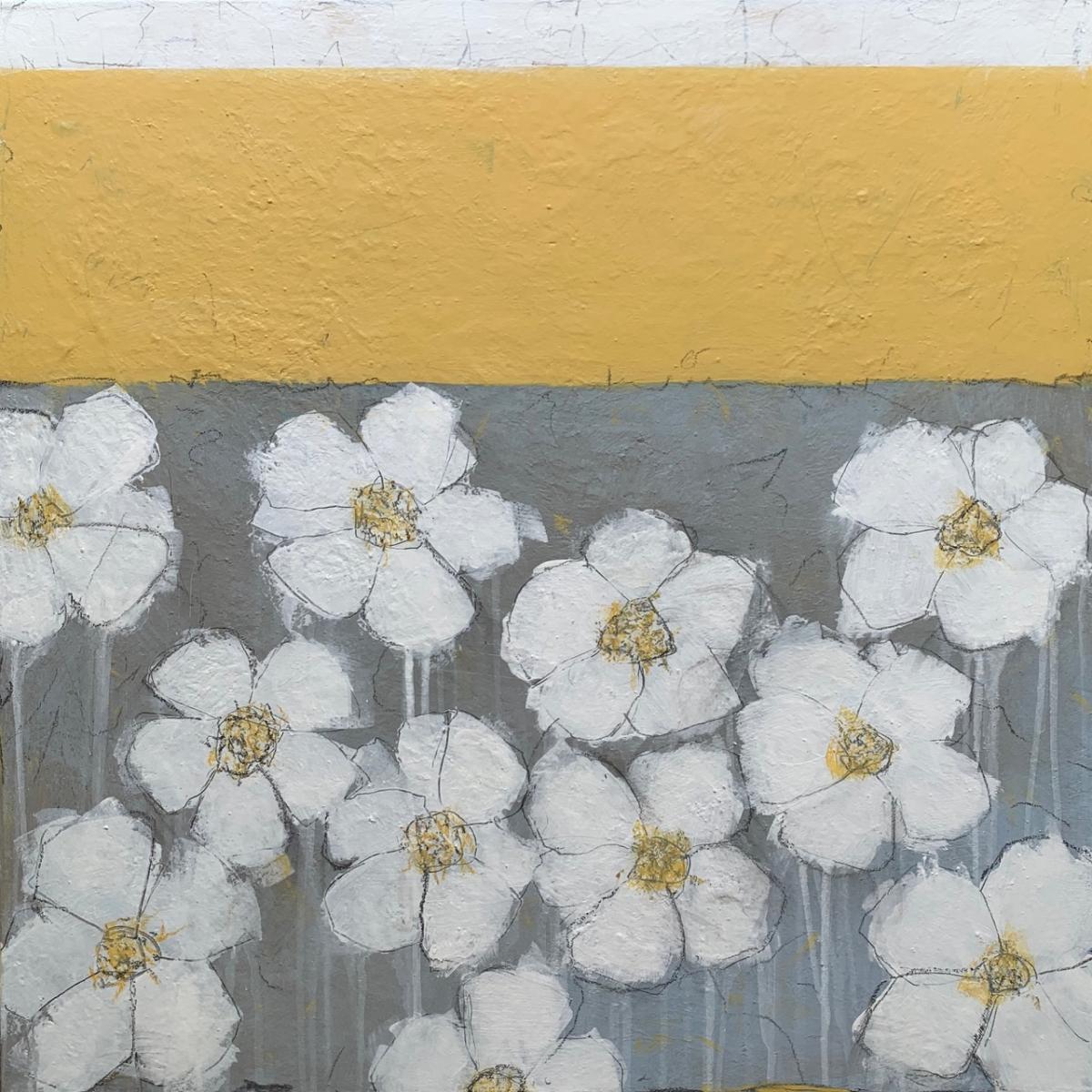 SUMMER JAZZ - 
Acrylic/Mixed Media - 
24"x24" on Canvas - 
