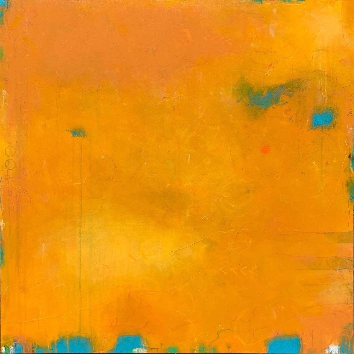 "PARABLE of a SUNFISH" - 
Acrylic -
36"x36" on Canvas