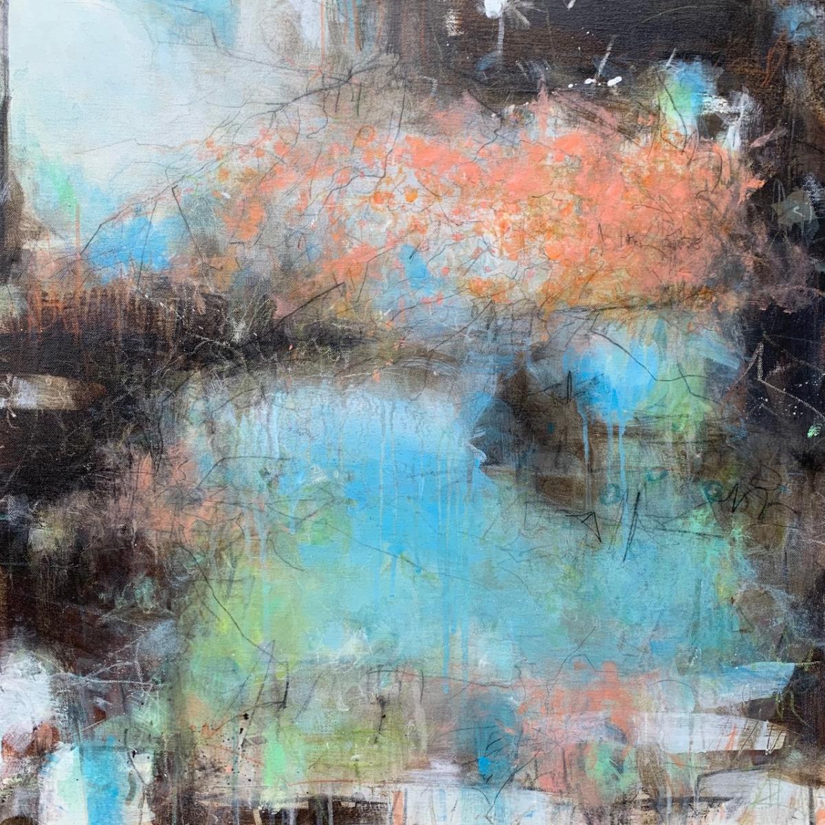 QUIET BALLET - 
Acrylic, Prisma Color and Pastel - 
24"x24" on Canvas