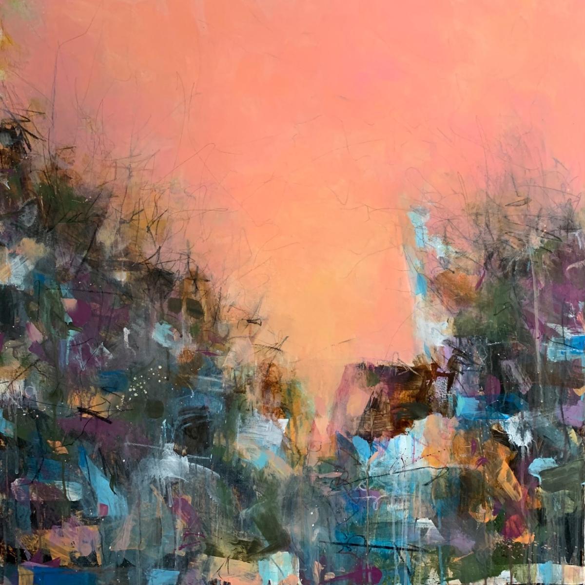 STEP INTO SILENCE - 
Acrylic - 
30"x30" on Canvas