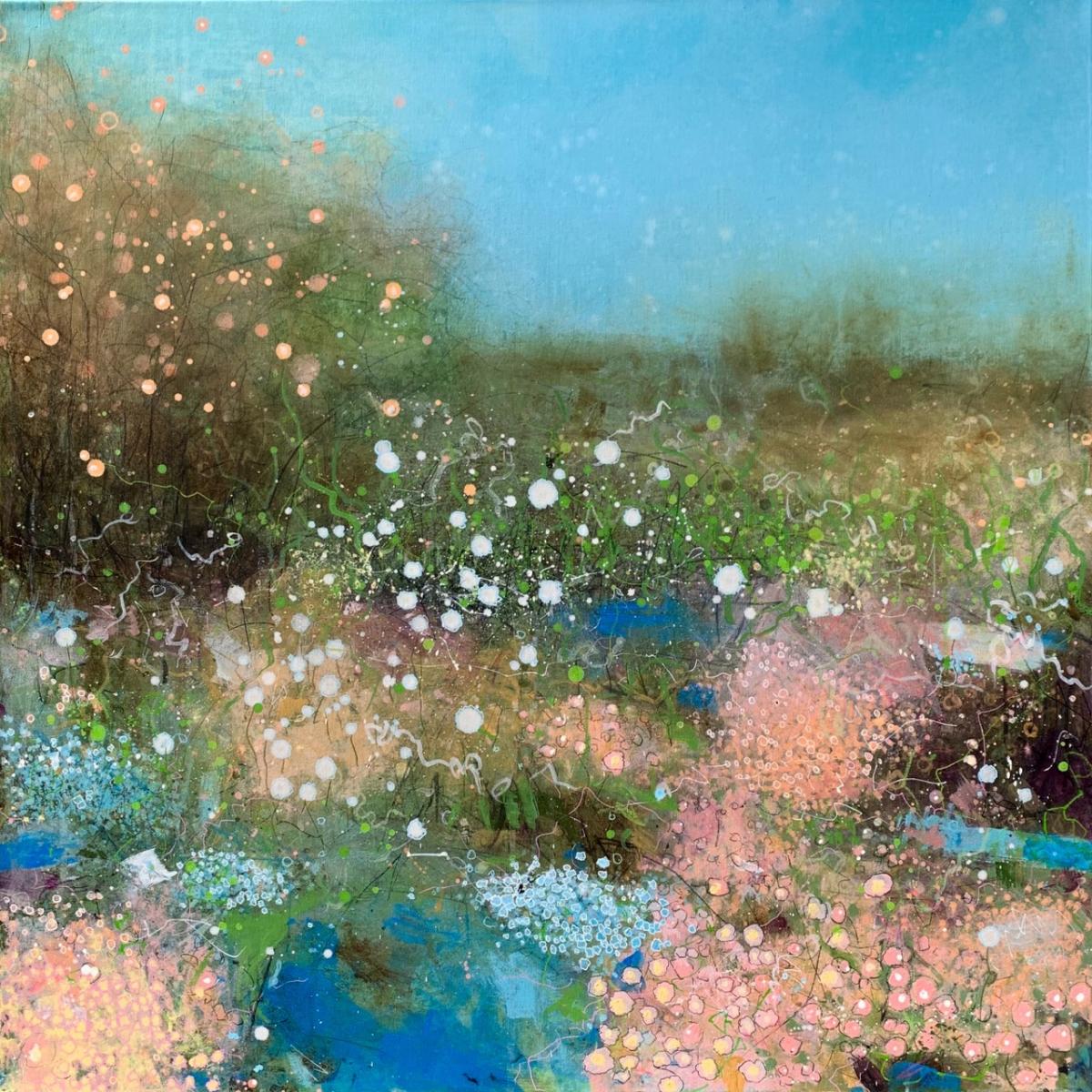 TELL THE SUNSHINE - 
Acrylic, Prisma and Graphite - 
30"x30" on Canvas