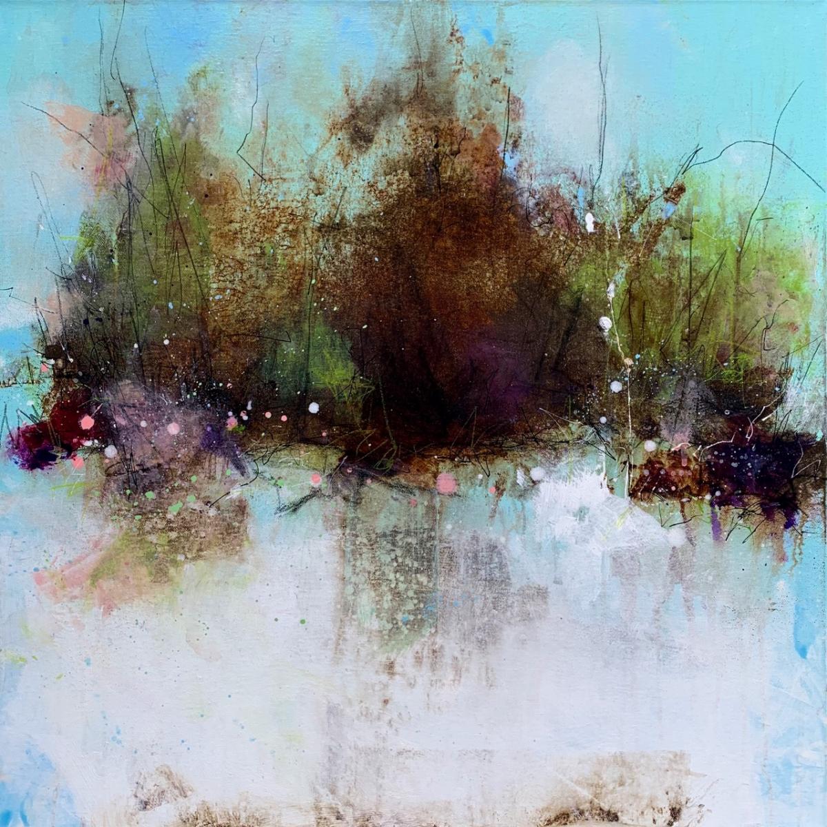 WHERE THE WATER STOPS -
Acrylic -
24"x24" on Canvas
