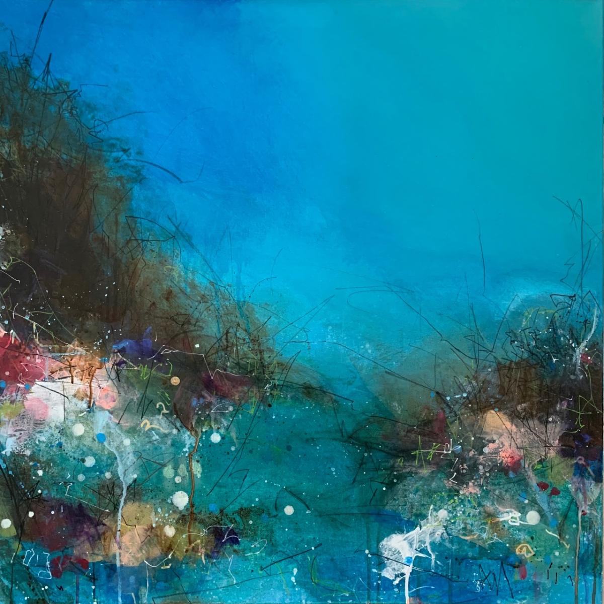 SHE WANTED STORMS - 
Acrylic -
30"x30" on Canvas