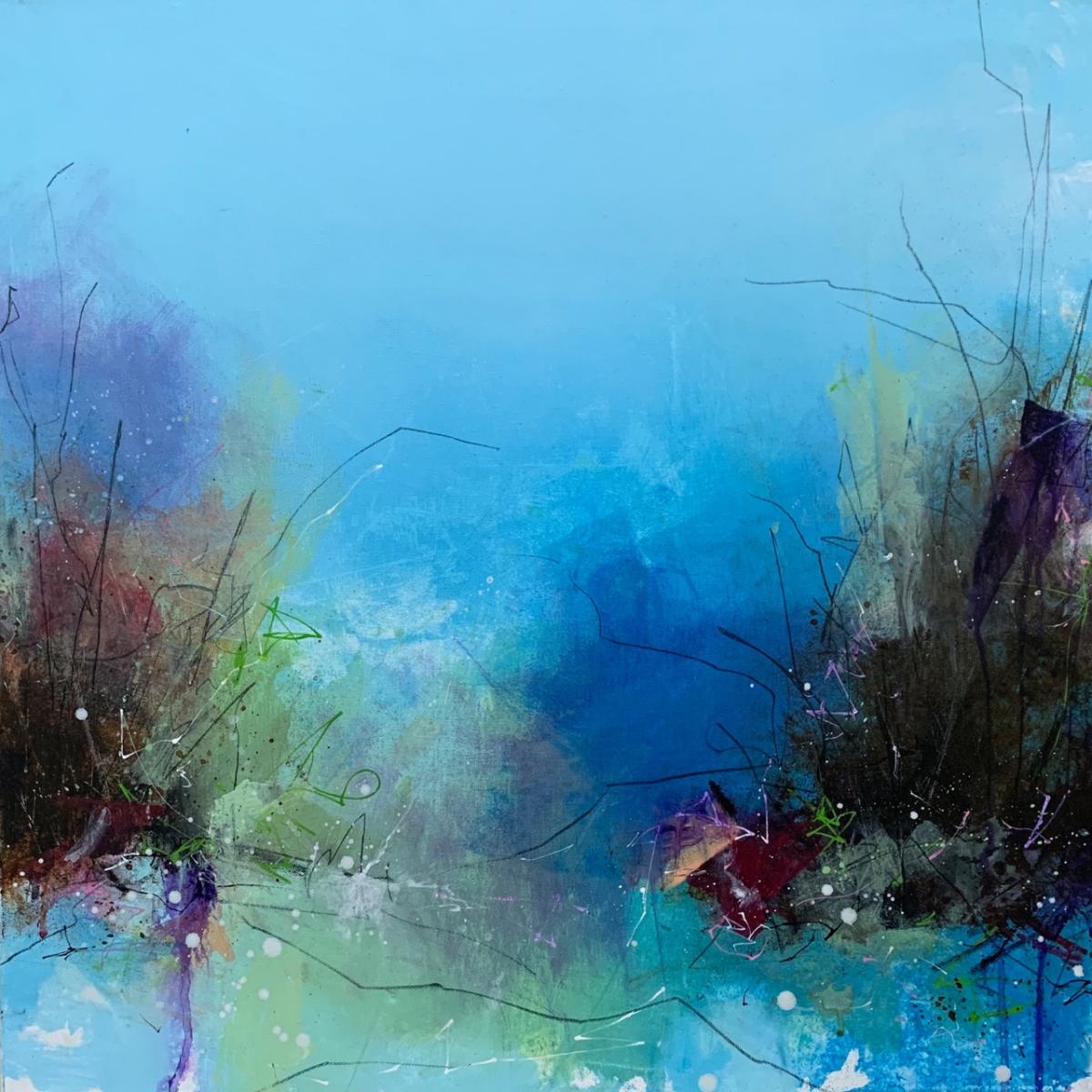 THE BACKWATER HOWLS - 
Acrylic -
24"x24" on Canvas