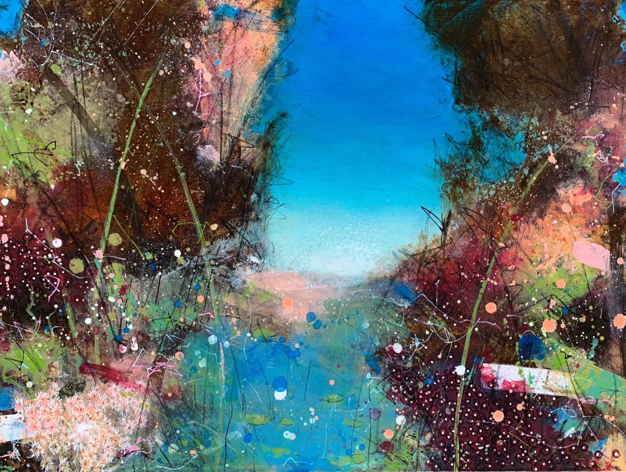 BREATHE THE COLOR OF SPRING - 
Acrylic - 
18"x24" on Canvas