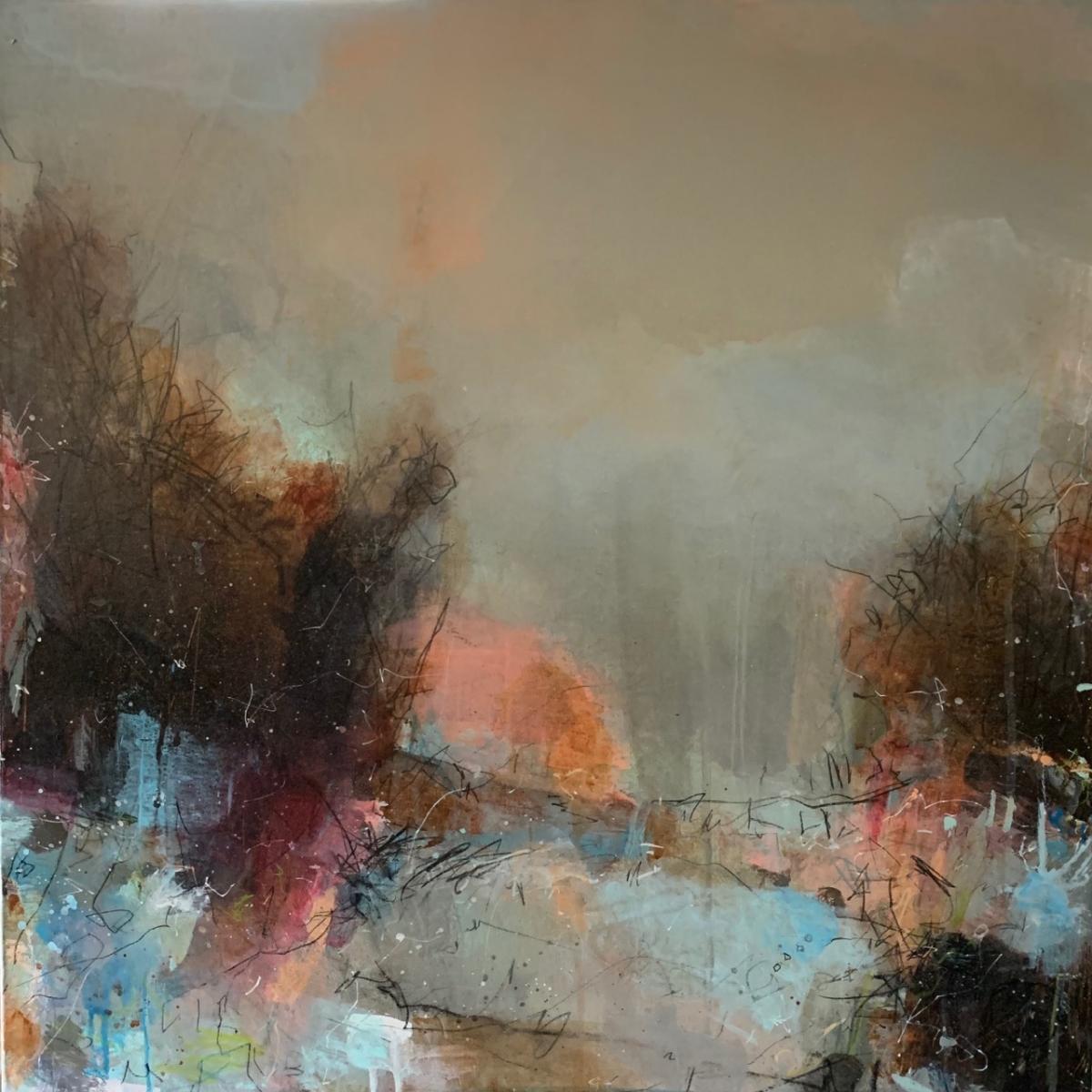 BRING ON THE NIGHT - 
Acrylic and Graphite -
24"x24" on Canvas