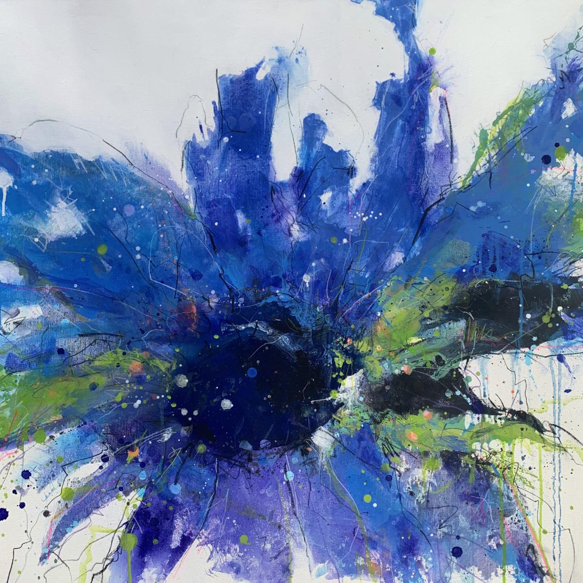 BLUMENWIESE (drie) - 
Acrylic and Graphite - 
30"x30"