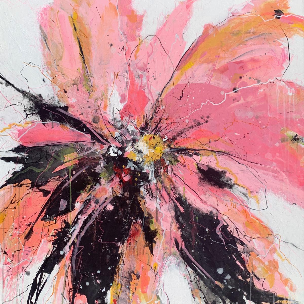 BLUMENWIESE (vijf) - 
Acrylic and Graphite - 
30"x30" on Canvas