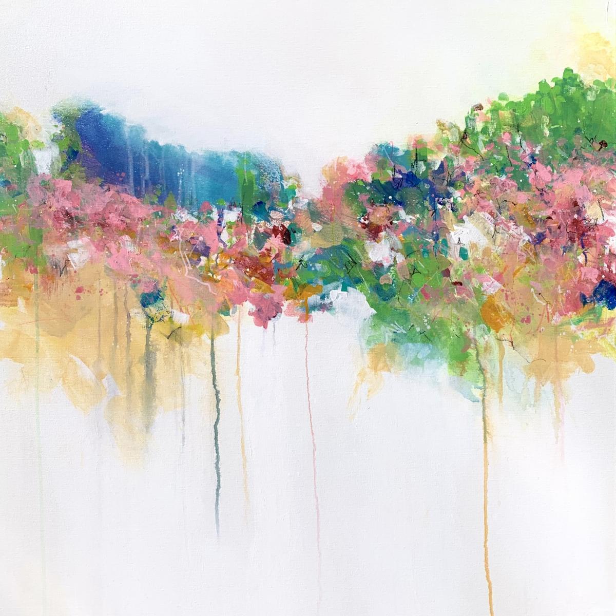 BLUMENWIESE (zes) - 
Acrylic on Canvas -
30"x30"