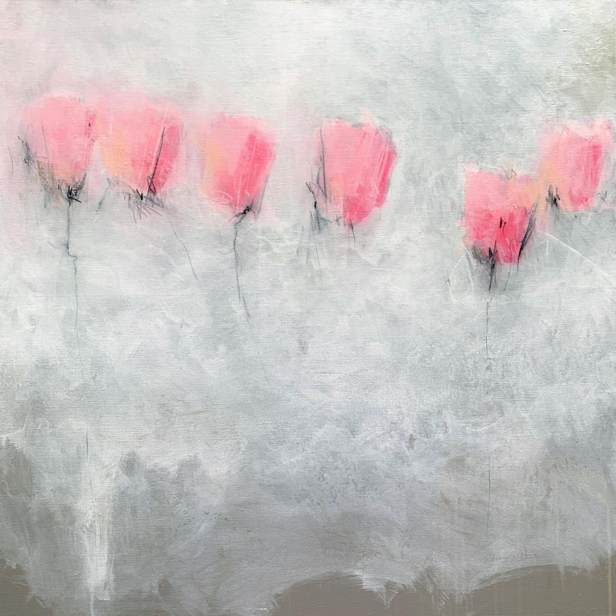 FIORI PRIMAVERILI - 
Acrylic, Oil and Graphite - 
30"x30" on Canvas