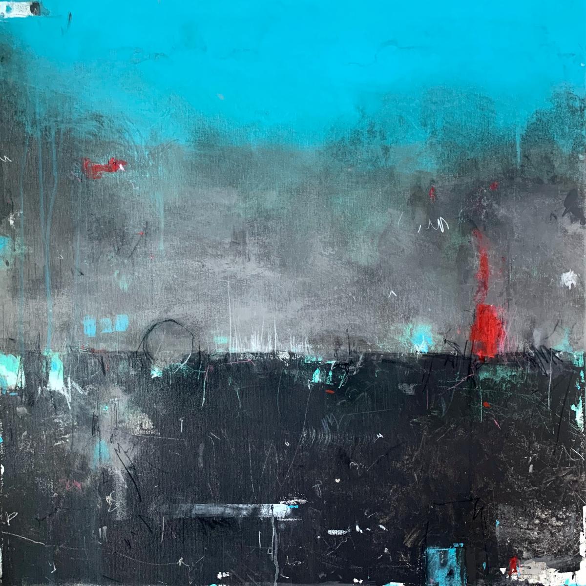 FIRE ON HIGH -
Acrylic, Oil and Graphite - 
30"x30 on Canvas