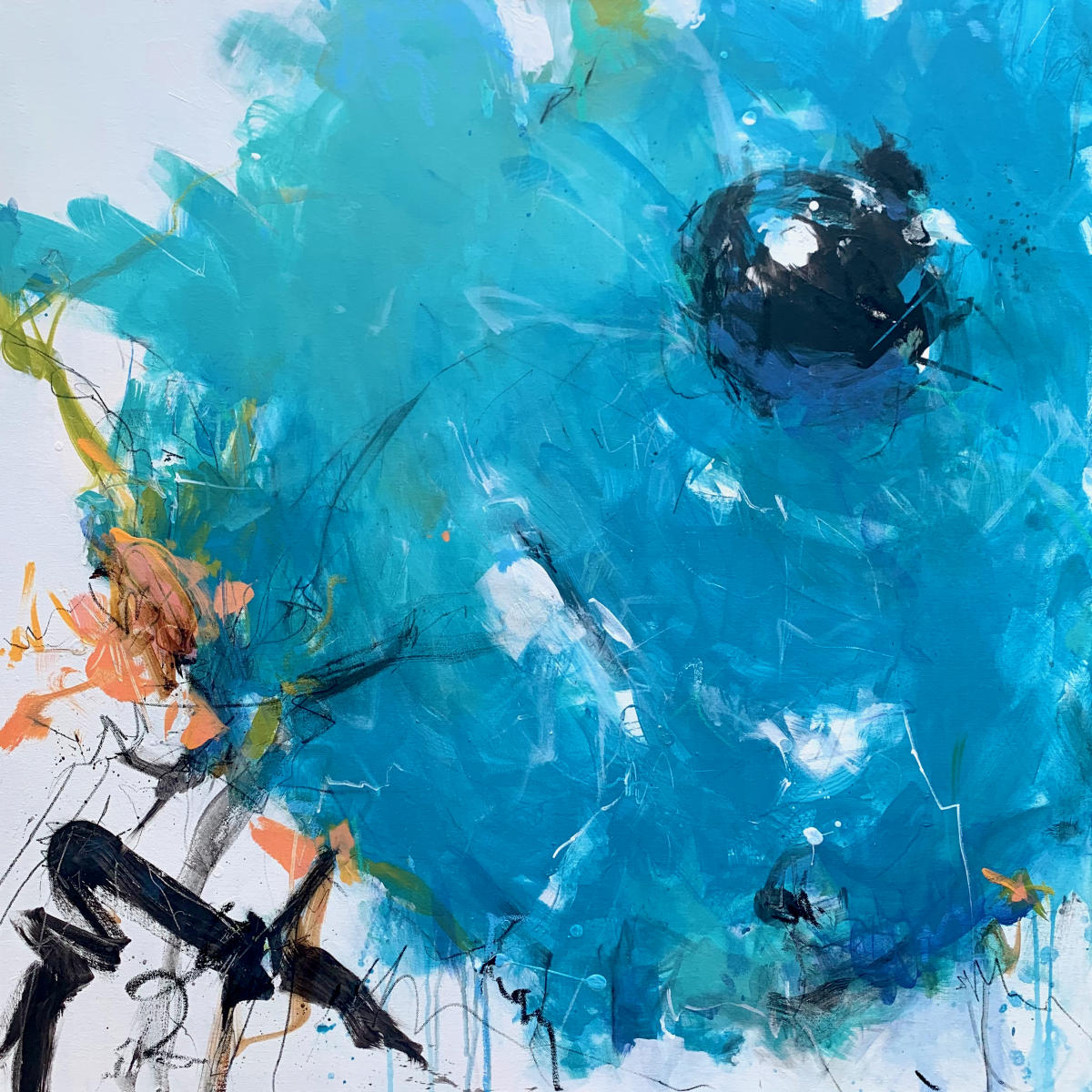 SPELLBOUND -
Acrylic, Oil and Graphite - 
36"x36" on Canvas