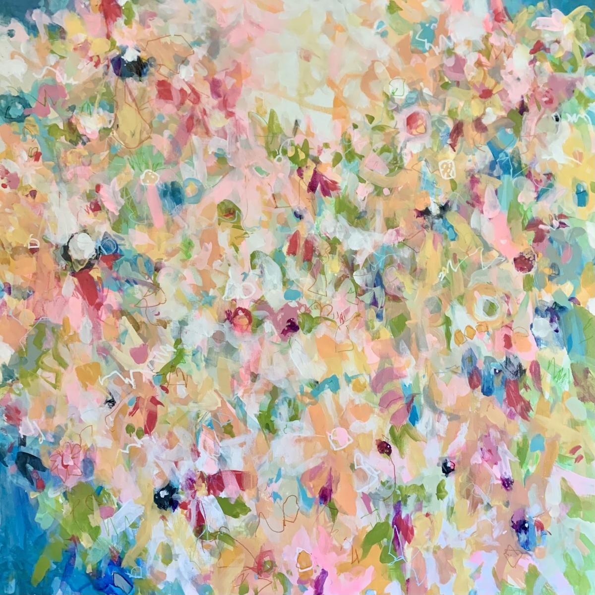 UNDER THE MAGIC SUN - 
Acrylic, Oil and Graphite -
30"x30" on Canvas