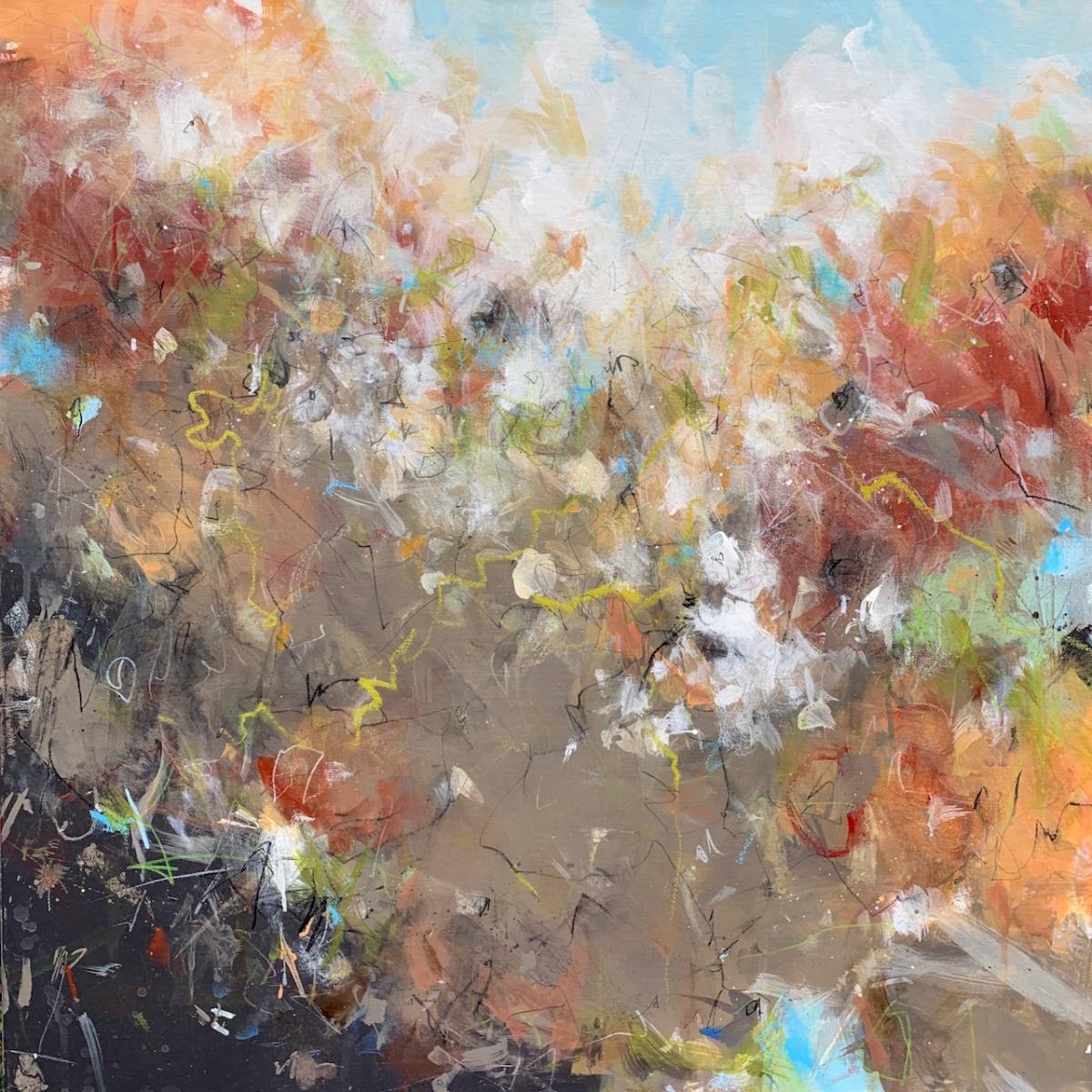 CHANSON d'automne -
Acrylic, Oil and Graphite - 
24"x24"