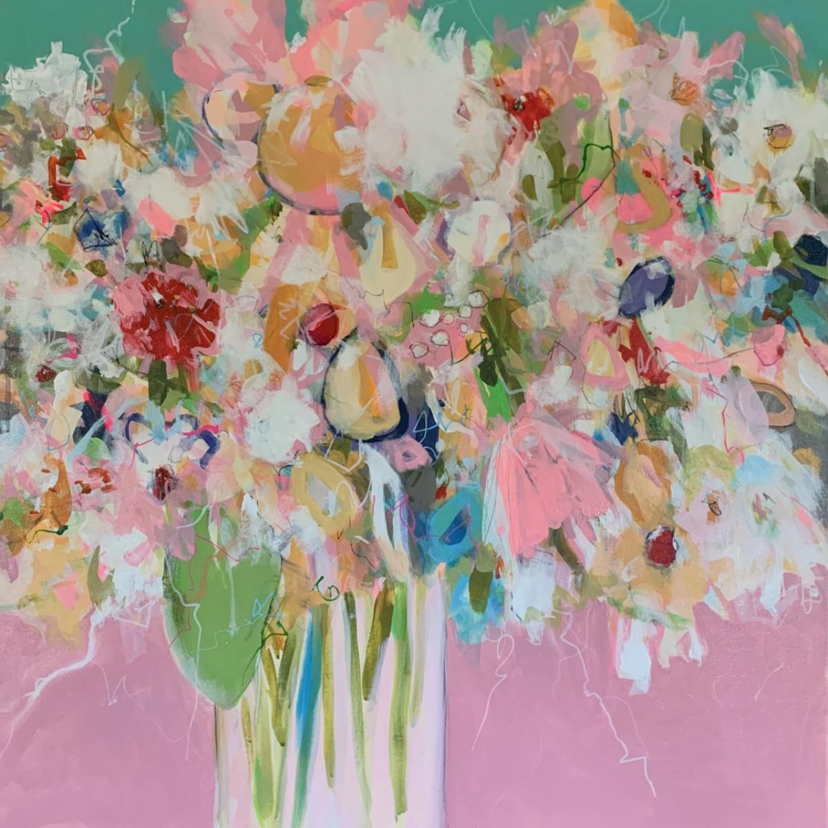 YOUR BABY AIN'T SWEET LIKE MINE - 
Acrylic, Oil and Graphite - 
30x30 on Canvas