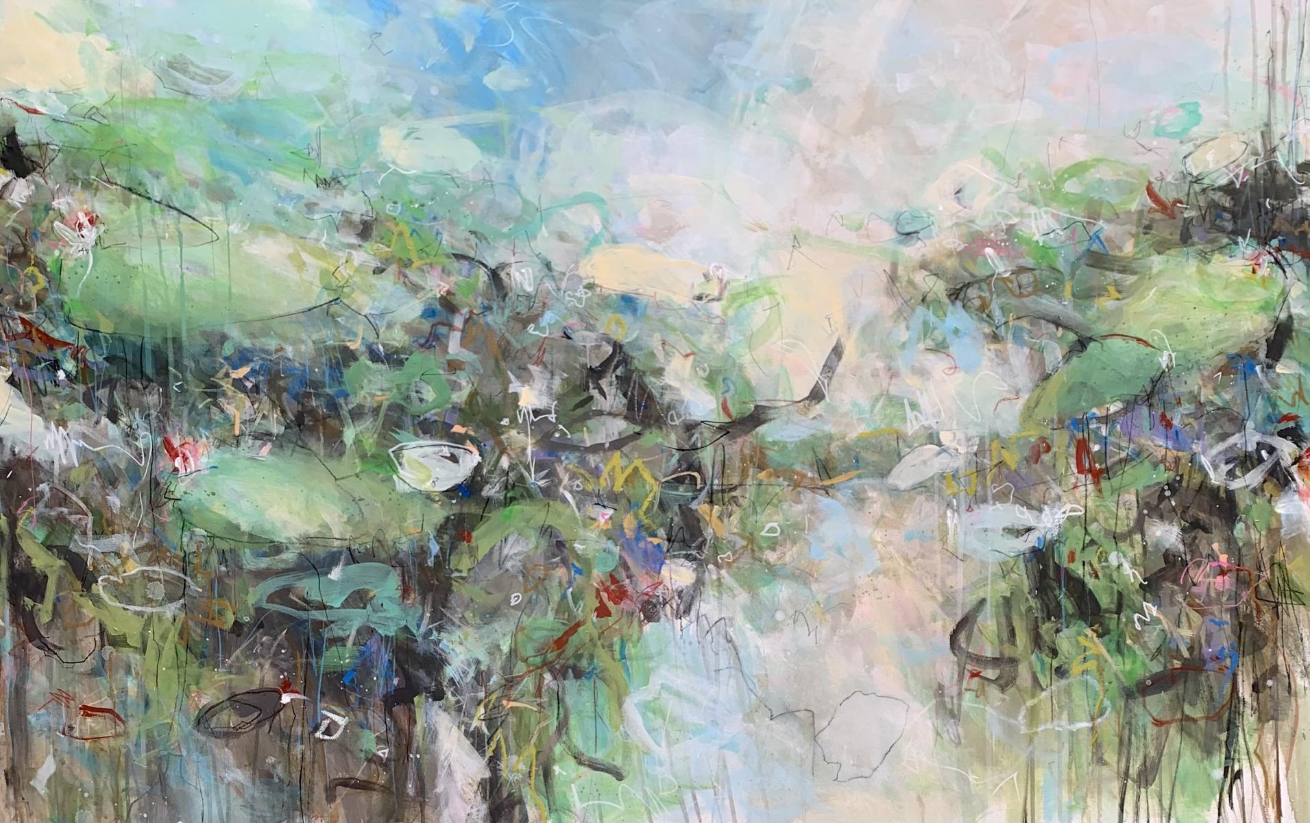 CHAMELEON DAY - 
Acrylic, Oil and Graphite - 
30"x48"