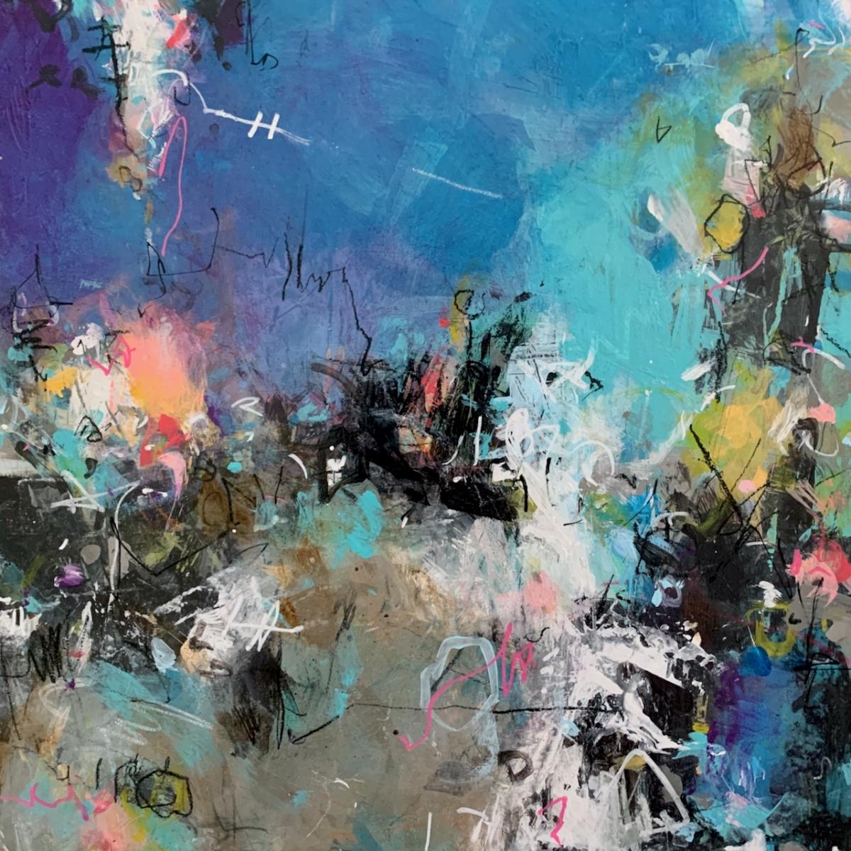 AS THE EVENING LOSES COLOUR -
Acrylic, Oil and Graphite -
12x12 on Panel