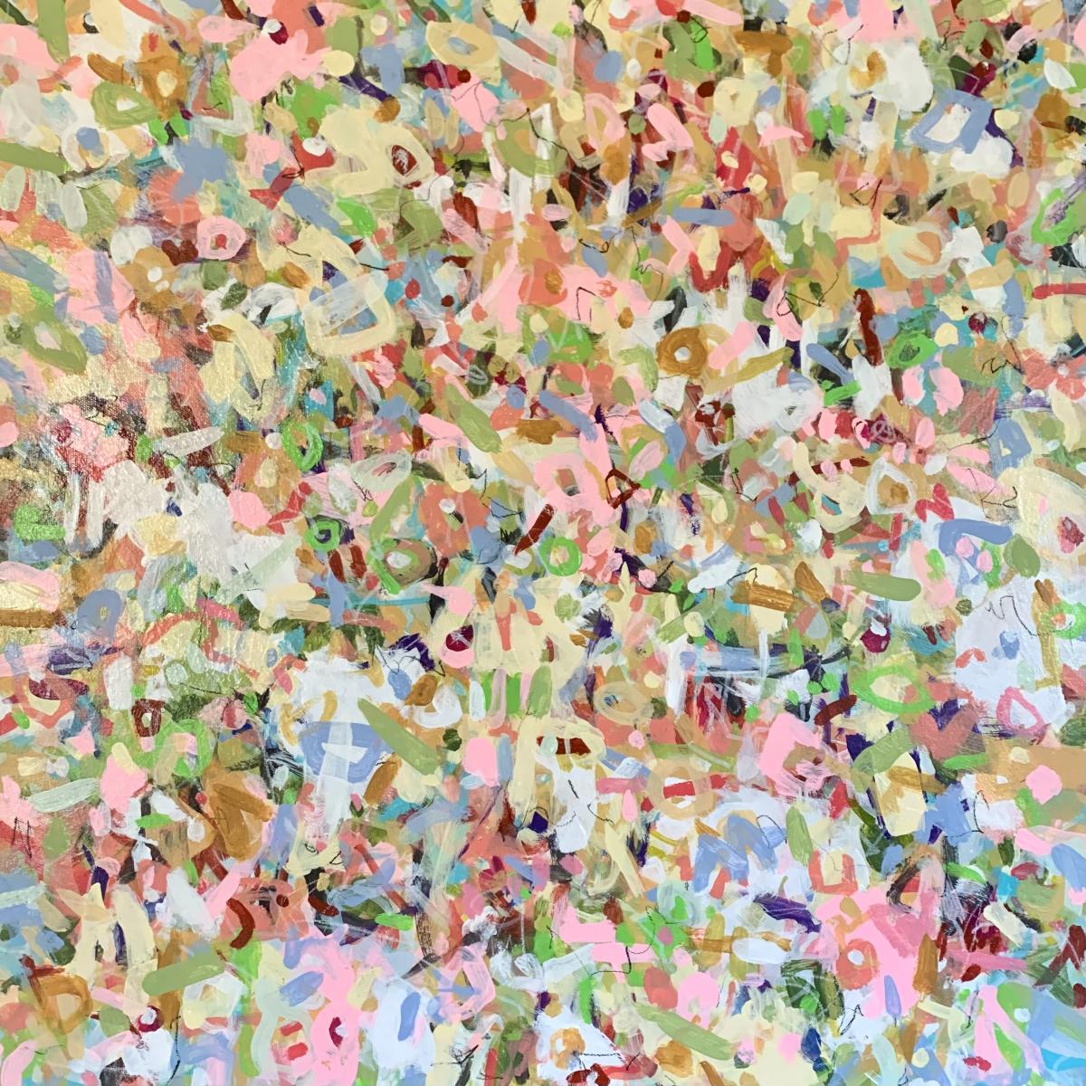 WORLD PARTY - 
Acrylic -
24"x24" on Canvas